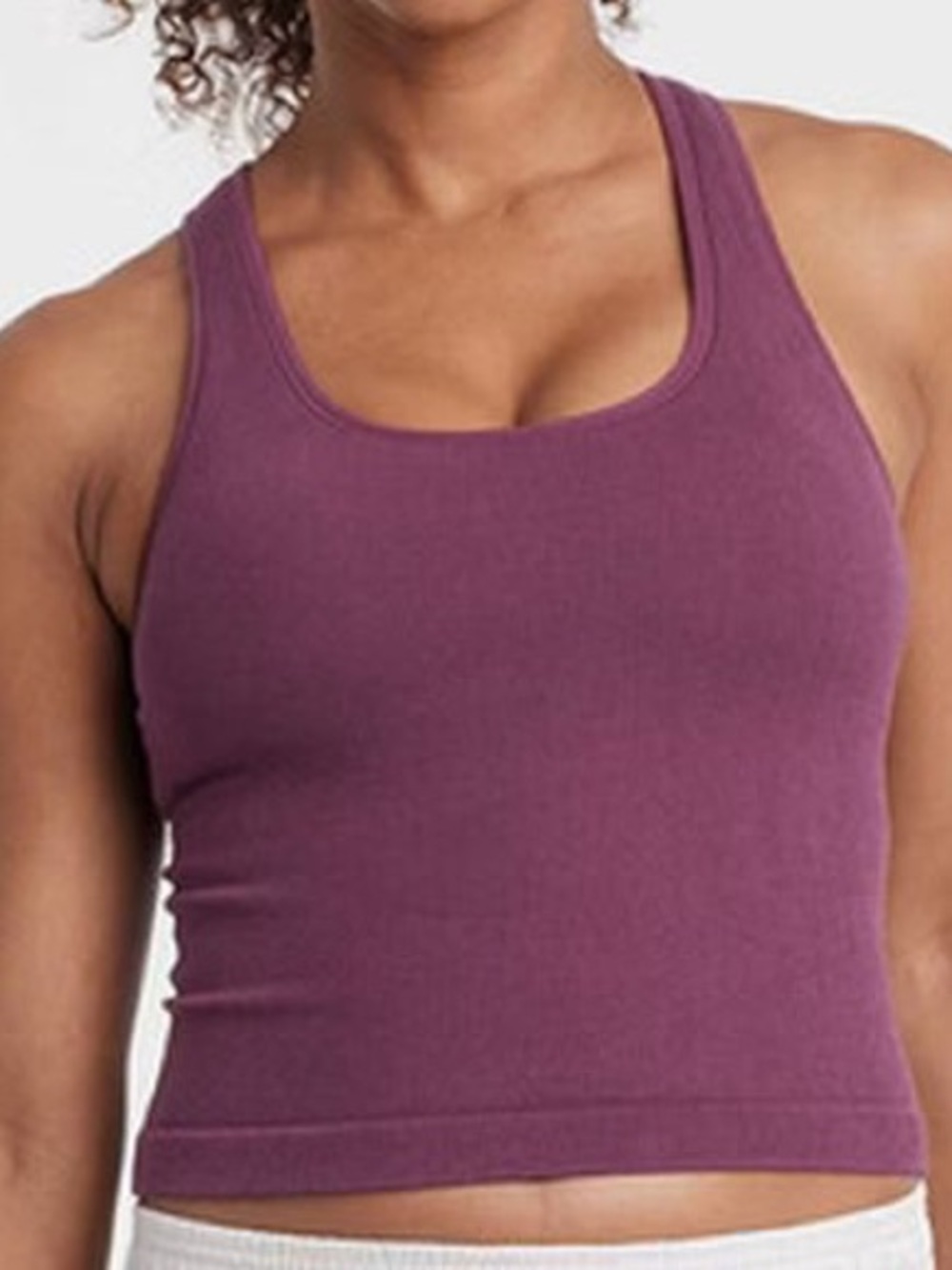 All in Motion Ribbed Tank Top – XXL Seamless Racerback Ribbed Tank